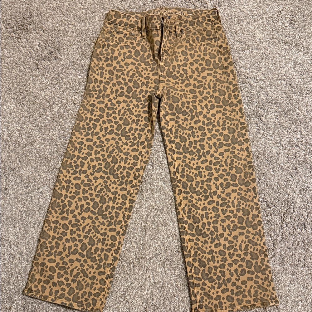 American Eagle Outfitters Leopard Print Stretch Pants